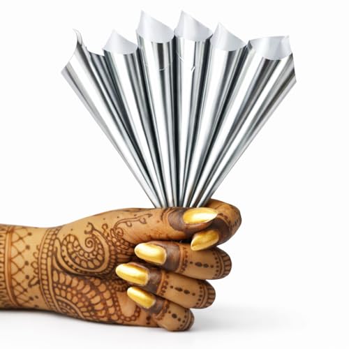 24 Empty Henna Cones with Pins - Pre-Rolled Applicators