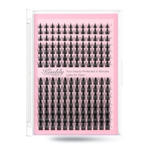 Manga Lash Clusters Fairy Lash Clusters Wispy DIY Individual False Eyelashes Thin & Soft Cluster Eyelash Extensions for Newbie's Eyelash Clusters Anime 8-18mm Mixed