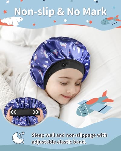 Satin Bonnet for Kids with Adjustable Elastic Band