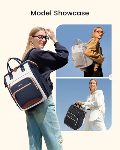 LOVEVOOK 15.6" Laptop Backpack for Women, Waterproof Work Bag