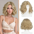 Haloo 11-Inch Blonde Bob Wig - Soft Wavy Lace Front for Women
