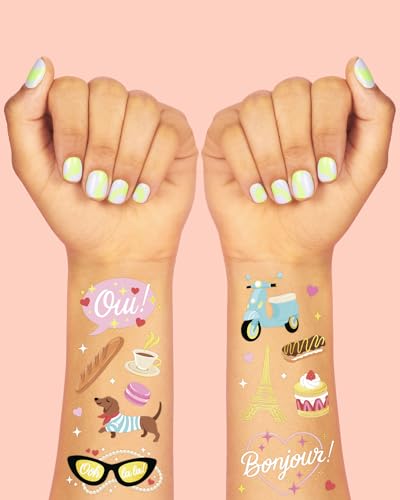 xo, Fetti Paris Temporary Tattoos - 61 Foil Designs
