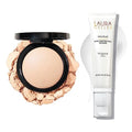 LAURA GELLER NEW YORK Baked Double Take Powder Foundation, Light + Spackle Super-Size Skin Perfecting Makeup Primer with Hyaluronic Acid, Original