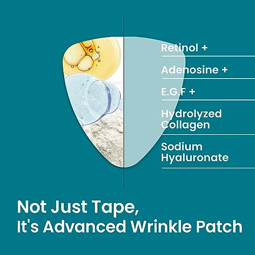 Wrinkle Patches 60ct with Retinol & Collagen - Smile Line & Frown Line