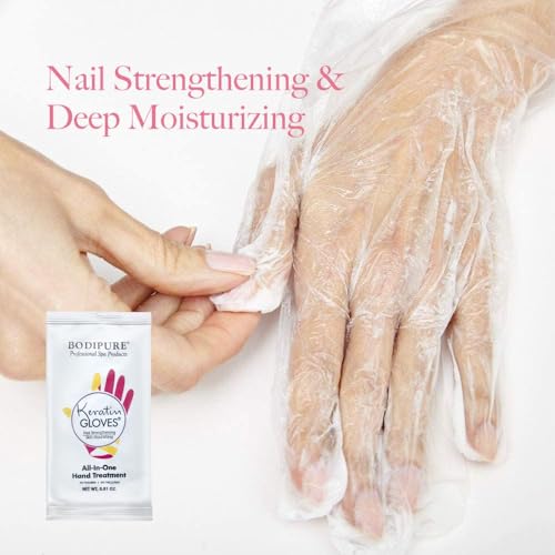 Bodipure Keratin Hand Mask - Deep Moisturizing Gloves for Dry Hands