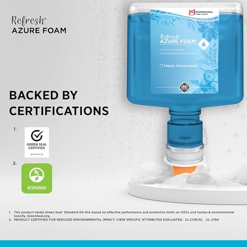 SC Johnson Professional Refresh Azure Foam Hand Soap 1.2L - 3 Pack, Fresh Scent, Touch-Free
