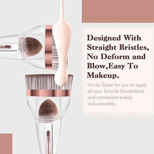 Foundation Brush, Daubigny Perfect Makeup Brush for Face Blush Liquid Powder Foundation Brush for Blending Liquid, Cream or Flawless Powder Cosmetics with Great Gift Case