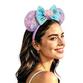Mermaid Mouse Ears Headband for Women - Sequin Fairy Tale Design