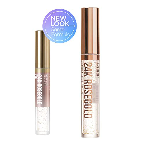 KISS Lip Oil Gloss 3-Pack – Hydrating Non-Sticky, Natural Oil