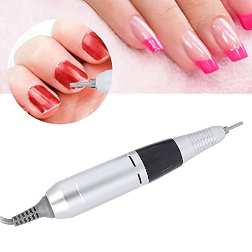 Nail Drill Handpiece, 0?35000rpm Nail Drill Handle for Electric Nail Machine File for Nail Pen Polish Drill (Black)