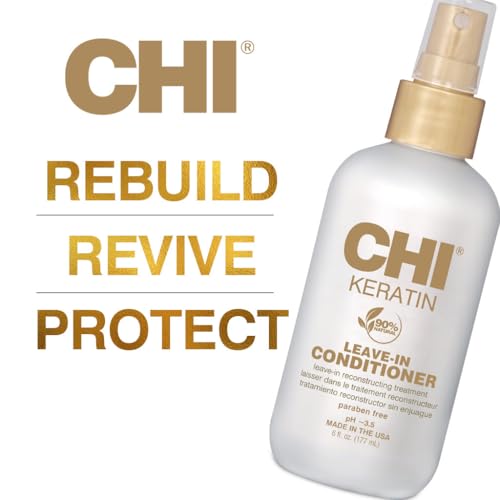 CHI Keratin Leave-in Conditioner, White, 12 Oz, Pack of 2