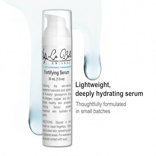 Fortifying Serum ? Lightweight Hyaluronic Acid & Collagen Facial Serum, Daily Hydration, Non-Greasy, 1 oz / 30 mL