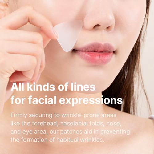 AVCA Wrinkle Repair Patches for Face - Korean Anti-Wrinkle Smoothers, 55pc