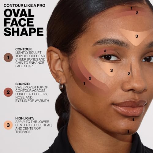 Smashbox Step-By-Step Contour Palette | Sculpt + Glow All-In-One Contour Kit with Blendable + Buildable Formulas