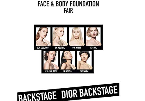 Dior Backstage Face & Body Foundation #0W- 0 Warm, 1.6 Fl Oz