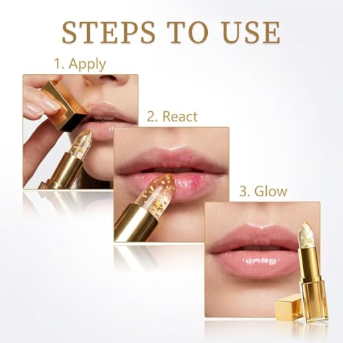 pH Color Changing Lipstick - 2 Pcs Moisturizing Balm for All Tones