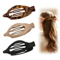 AprYew 3PC Flat Claw Hair Clips for Women - Non-Slip Stylish Hair Accessories