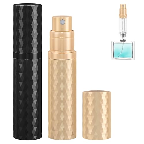 5ml Refillable Travel Perfume Atomizer Bottle - 2-Pack Leakproof