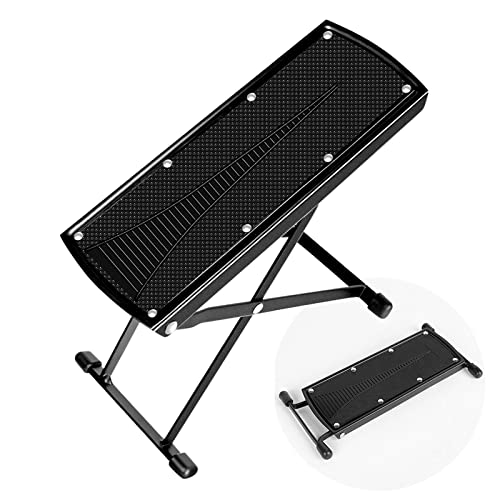 Lejesth Foldable Pedicure Foot Rest for Easy at Home Pedicures, 6-Position Height Adjustable Foot Pedal with Non-Slip Rubber, Pedicure Foot Stand for Home Foot Spa Bath