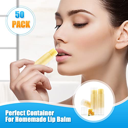 50 Pcs 5.5ml Twist-Up Lip Balm Tubes | Empty Containers