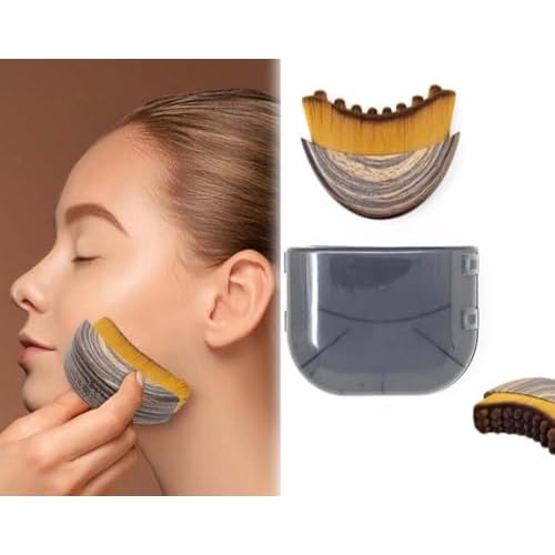 Lymphatic Contour Face Brush, The Lymphatic Drainage Massager for Face, Soft Dry Brushing Beauty Tool for Chin & Jawline Sculpting