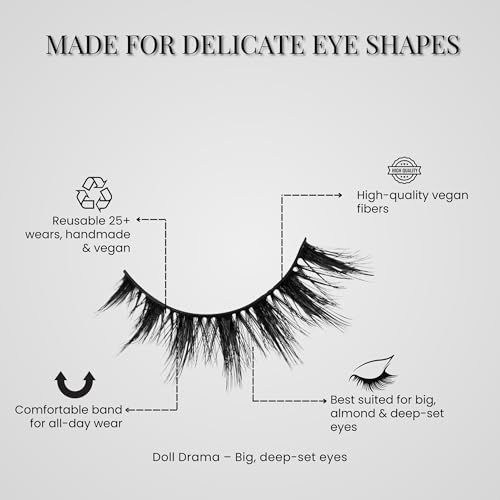 Doll Drama Eyelashes | Dramatic Volume Lashes for Big & Almond Eyes