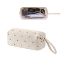 Large Quilted Hair Tools Travel Bag - Beige