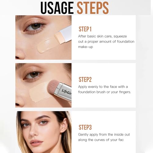 Dulele Color Changing Foundation Stick Duo with Brush