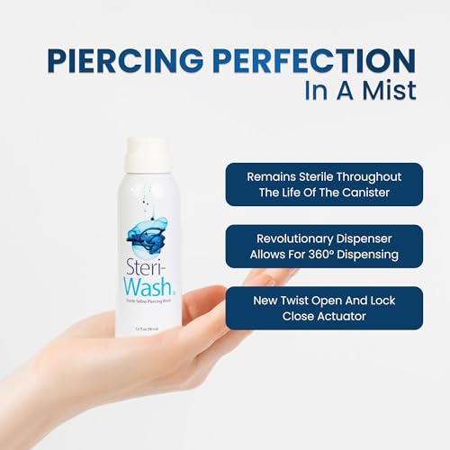Steri-Wash Piercing Aftercare Spray 3 oz - Sterile Saline