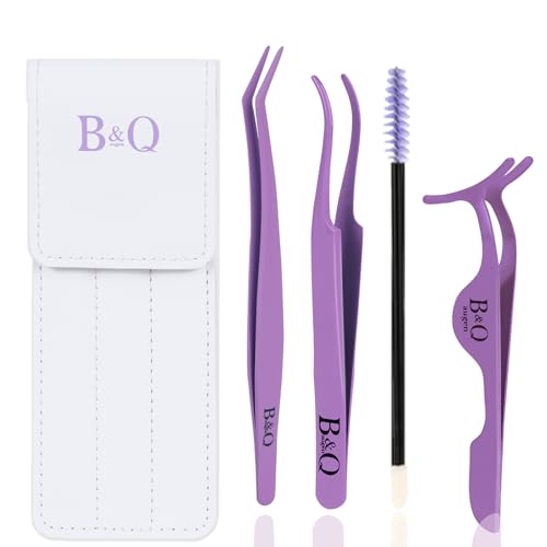 Eyelash Extension Tweezers Set - 3 PCS Lash Applicator Kit