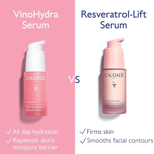 Caudalie VinoHydra Hyaluronic Acid Serum, Hydrating, Soothing, Dermatologically Tested & Vegan - 30 mL