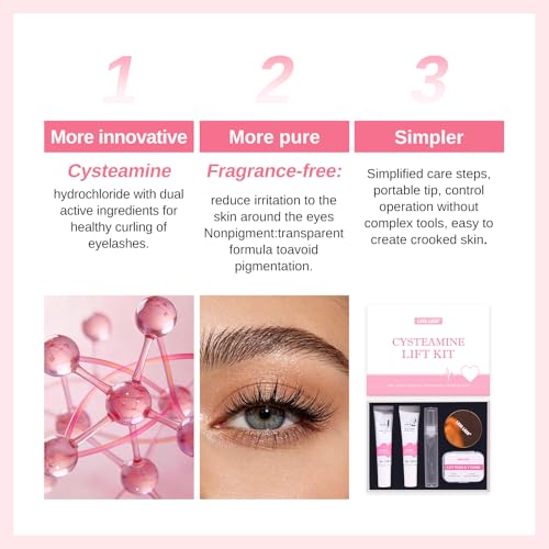 Cysteamine Eyelash Lift & Brow Lamination Kit – 5 Treatments