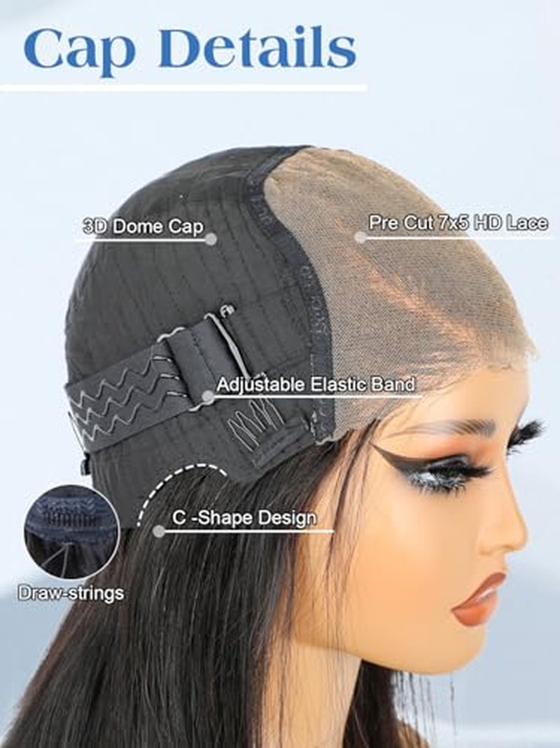 10 Inch Bob Wig Glueless Human Hair Side Part