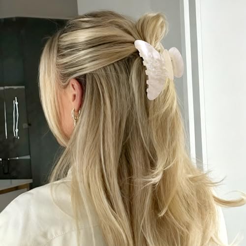 OWIIZI Acetate Claw Hair Clips 4.13" - Strong Hold for Thick Hair