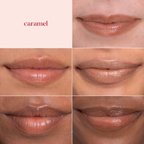 Burt's Bees Shimmer Lip Tint Caramel 4-Pack, Moisturizing Lip Balm