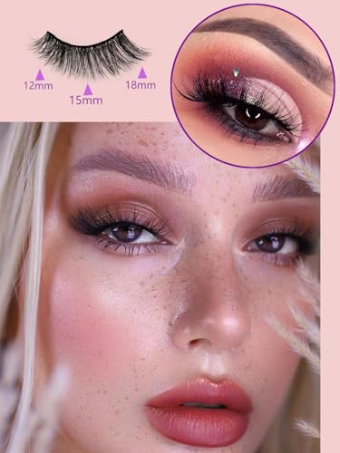Magnetic Eyelashes Kit with Eyeliner - 5 Pairs Reusable Lashes