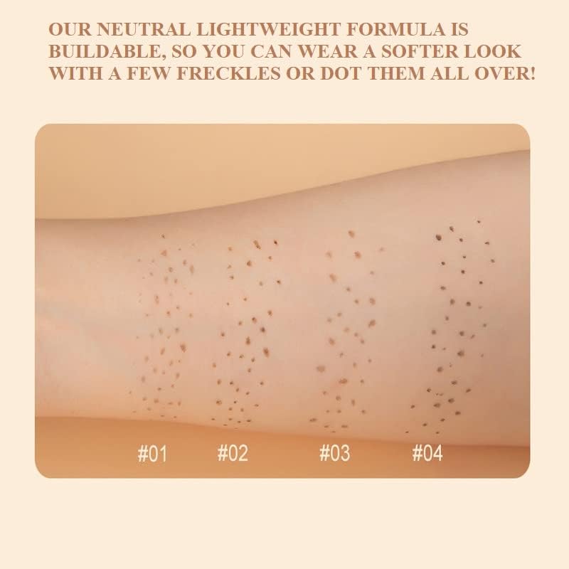 Waterproof Freckle Pen Set - 4 Natural Colors for Long-Lasting Makeup
