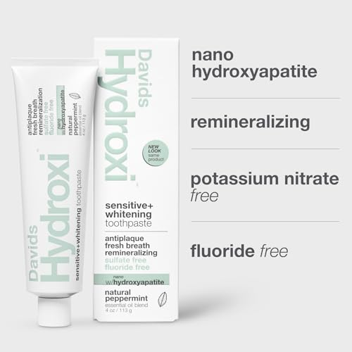 Davids Nano Hydroxyapatite Toothpaste - Sensitive Whitening Peppermint 4oz