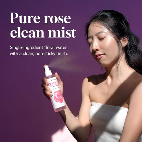 Well's Oil Rosewater Face & Hair Mist Spray (2 fl oz / 59 mL) | 4pcs | Floral Rosewater Hydrosol | Alcohol-Free