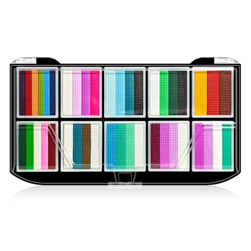 40 Color Face Paint Kit with Brushes - Water Activated