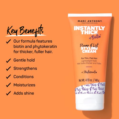 Marc Anthony Instantly Thick Styling Cream - Biotin Hair Thickener