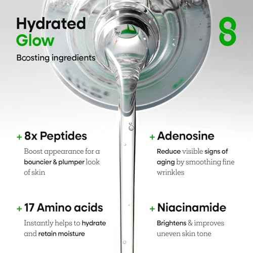 Nature Republic The First Peptide Boosting Serum ? Niacinamide, Hyaluronic Acid, Hydrating & Firming Facial Serum, for Uneven Skin Tone, Korean Skincare, 150ml / 5.07 fl oz