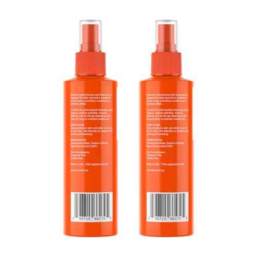 Aeromist Hypochlorous Acid Spray - 16 oz Twin Pack (2 x 8 oz) ? No-Rinse Face Wash, Non-Toxic, Safe for Sensitive Skin ? Perfect for Travel, Home, Gym Use - HOCL