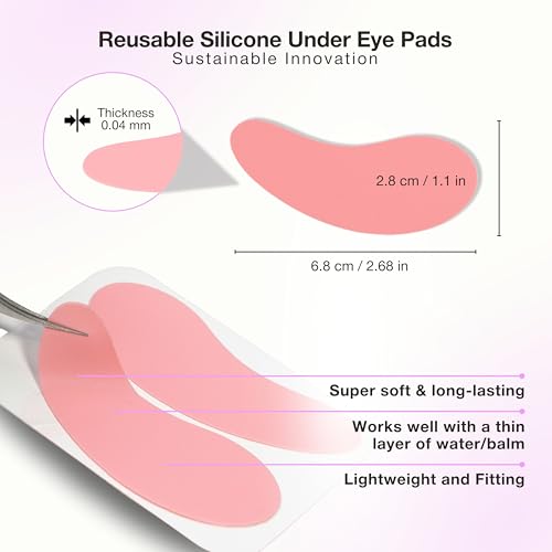 Reusable Silicone Eye Pads Under Eye Patches - Black, Style 3