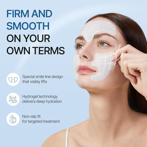 Wrinkle Patches for Forehead and Smile Line Patches 18 PCS with Hyaluronic Acid, Collagen, Peptides - Anti Wrinkle Patches - Face Tape for Wrinkles Overnight - Smoothing, Firming & Moisturizing