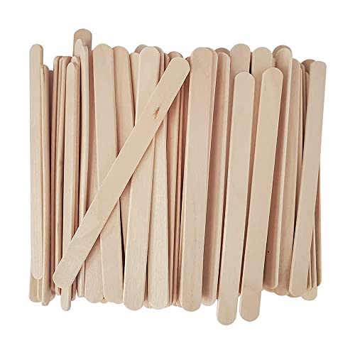 Waxing Kit, Non Woven Cloth Hair Removal Wax Strips Multi Size Combo - 100 Large & 200 Small Strips, 200 Wooden Applicator Sticks, Full-Body Hair Removal for All