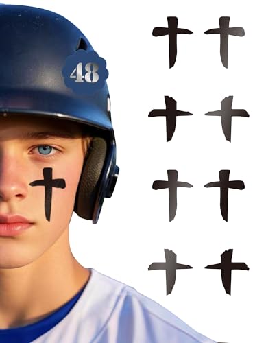 48 Pairs Eye Black Stickers for Sports & Parties
