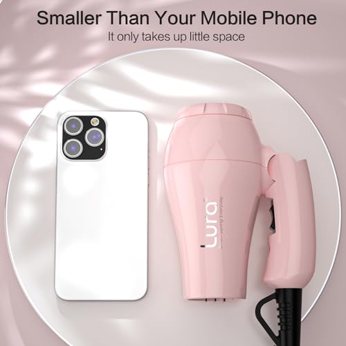 LURA Foldable Travel Hair Dryer 1200W Dual Voltage