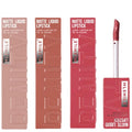 3-Color Matte Liquid Lipstick Set - Waterproof Long-Lasting Nude