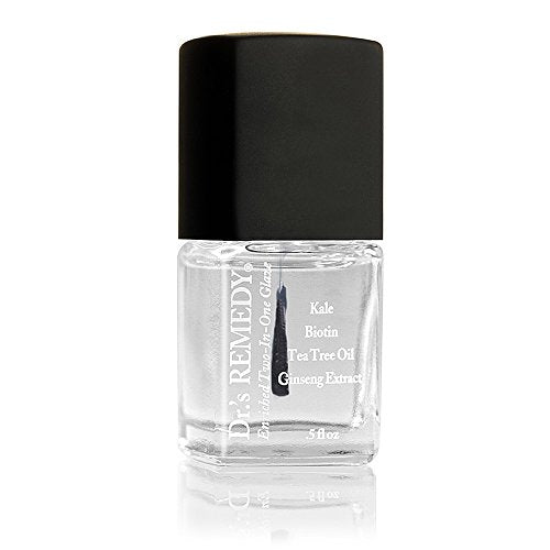 Dr.'s Remedy Enriched Nail Polish, Resilient Rose with TOTAL Two-in-One Top and Base Coat Set 0.5 Fluid Oz Each